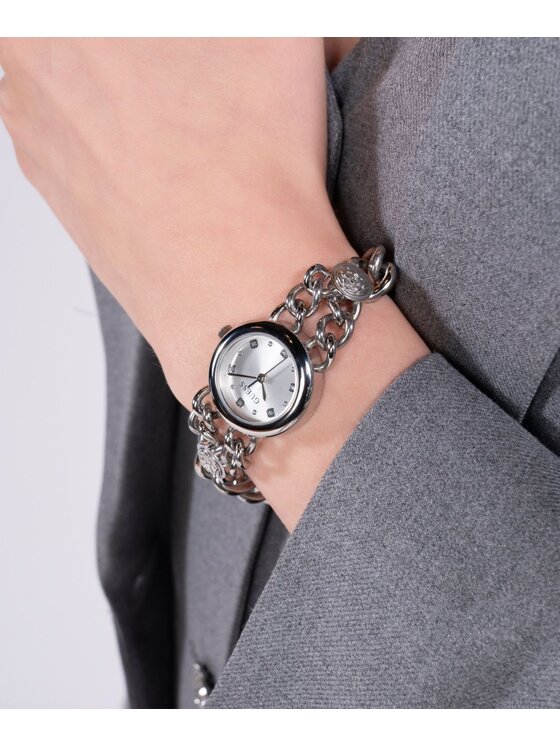 Guess Guess Hodinky GW0758L1 Strieborná