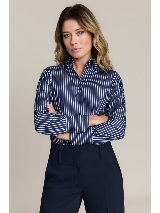 Lancerto Lancerto Koszula Graziana Slim KO073226000034 Granatowy Slim Fit