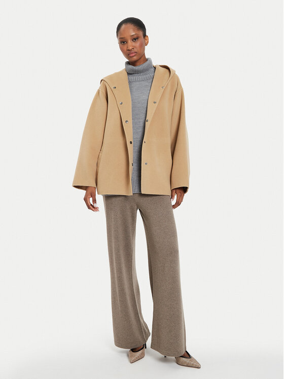 Weekend Max Mara Weekend Max Mara Vuneni kaput Gennaio 2425086021 Bež Regular Fit