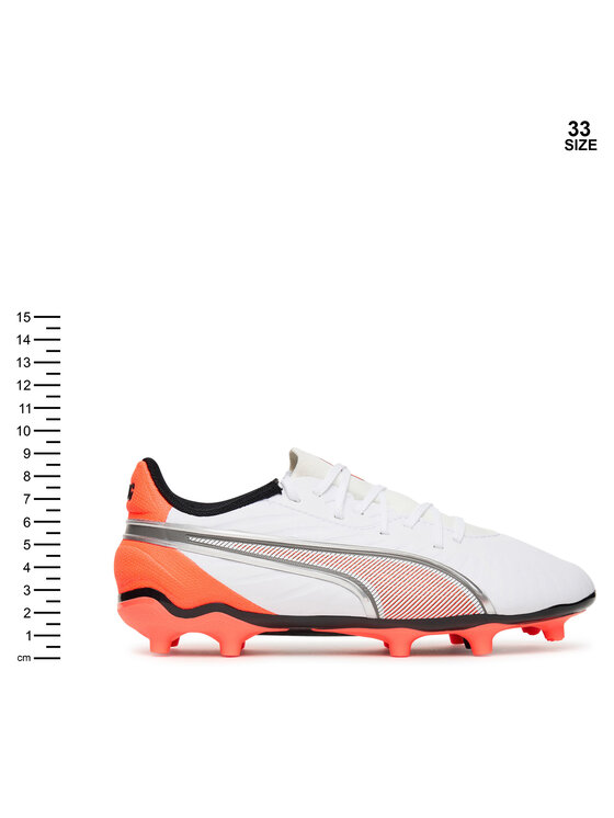 Puma Puma Buty do piłki nożnej King Match Fg/Ag Jr 108837 01 Biały