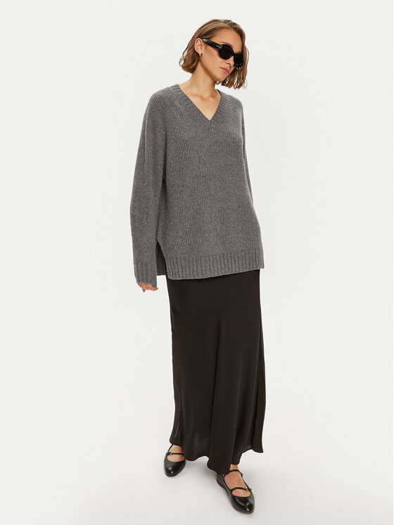 Weekend Max Mara Weekend Max Mara Sweter Pania 2425366132 Szary Oversize