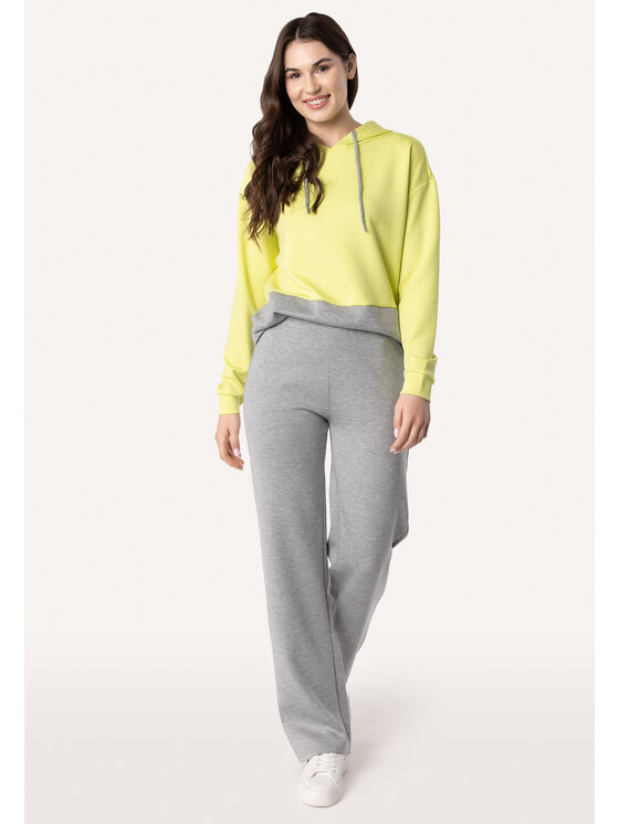 QUIOSQUE QUIOSQUE Dámské kalhoty 3OL001 Šedá Regular Fit