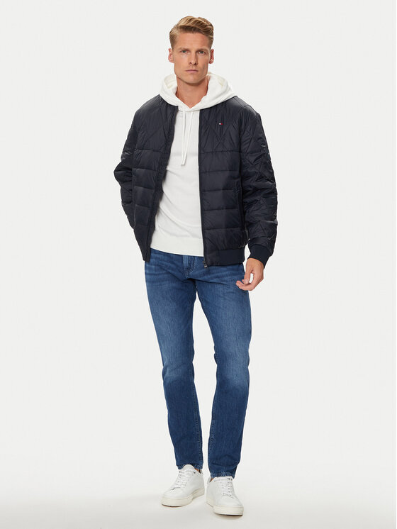 Tommy Hilfiger Tommy Hilfiger Μπόμπερ μπουφάν MW0MW36325 Σκούρο μπλε Regular Fit