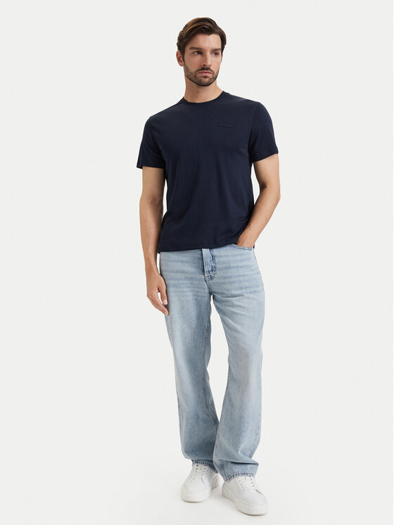 Calvin Klein Calvin Klein T-Shirt LV04LG222G Tmavomodrá Slim Fit