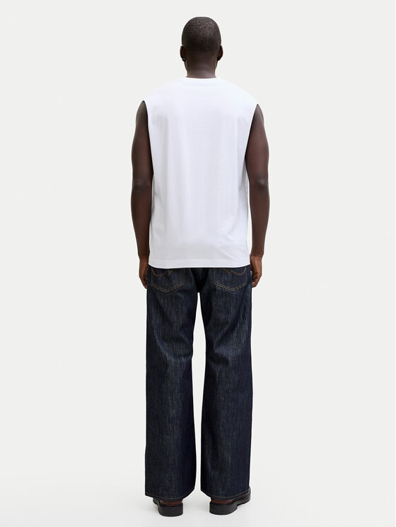 Jack & Jones Jack & Jones Majica brez rokavov Norrebro Emb 12292009 Bela Regular Fit