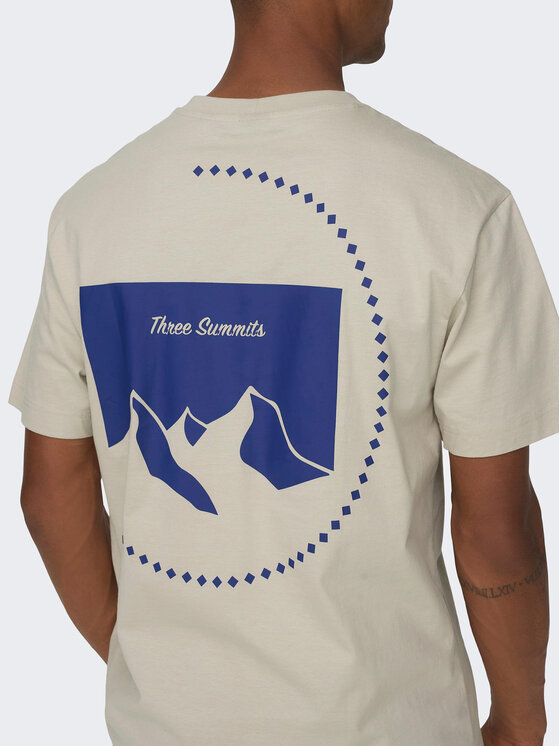 Only & Sons Only & Sons T-shirt 22026424 Bež Relaxed Fit