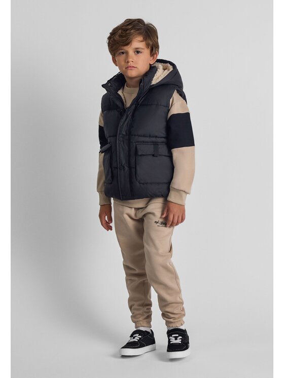 minoti minoti Kamizelka 27gilet2 Czarny Regular Fit