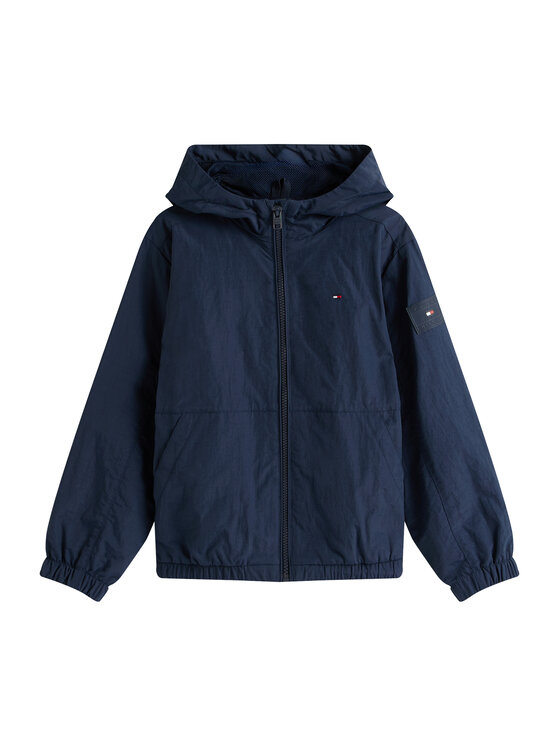 Tommy Hilfiger Tommy Hilfiger Neperpučiama striukė Flag KB0KB09737 Tamsiai mėlyna Regular Fit