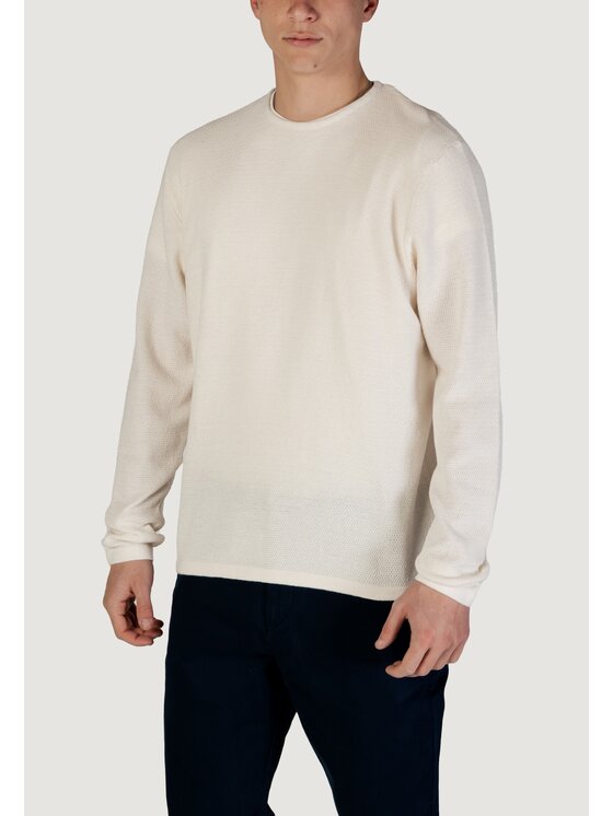 Jack&Jones Jack&Jones Maglione JJEGEORGE KNIT CREW NECK NOOS Bianco To Fit