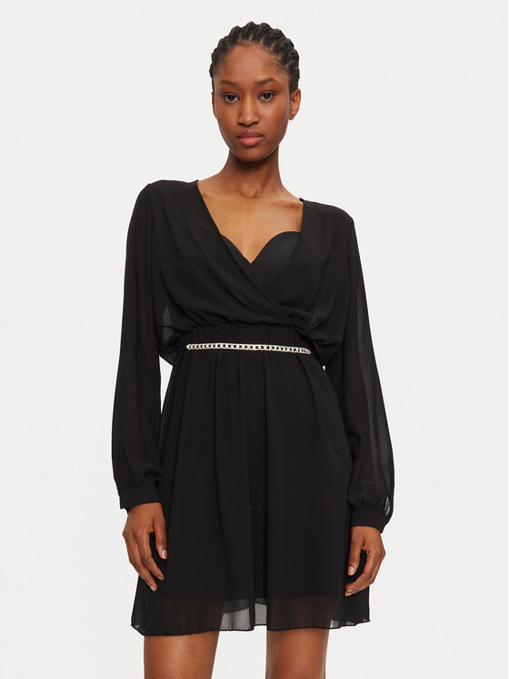 Rinascimento Rinascimento Kokteilinė suknelė 1000769764990 Juoda Slim Fit