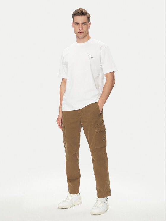 BOSS BOSS Póló 50546374 Fehér Relaxed Fit