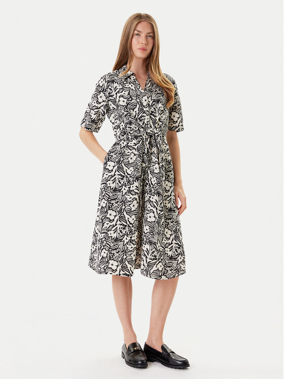 Tommy Hilfiger Tommy Hilfiger Igapäevane kleit WW0WW45836 Must Regular Fit