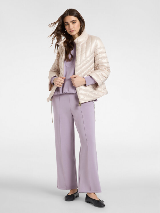 Elena Mirò Elena Mirò Kurtka puchowa F804P000222N002 Kremowy Boxy Fit