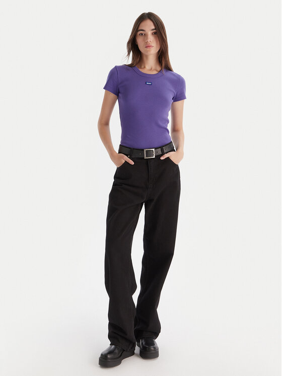 HUGO HUGO T-shirt Easy 50523924 Viola Slim Fit