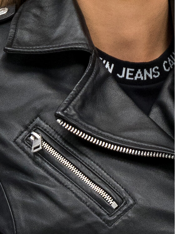 Calvin Klein Jeans Calvin Klein Jeans Giacca di pelle J20J211544 Nero Regular Fit