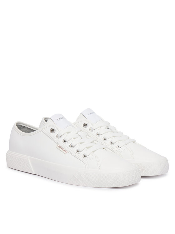 Calvin Klein Calvin Klein Modne superge Vulc Lace Up Low Lth HW0HW03077 Bela