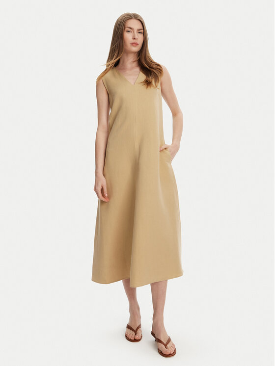 Weekend Max Mara Každodenné šaty Egoista 2515221072 Béžová Regular Fit