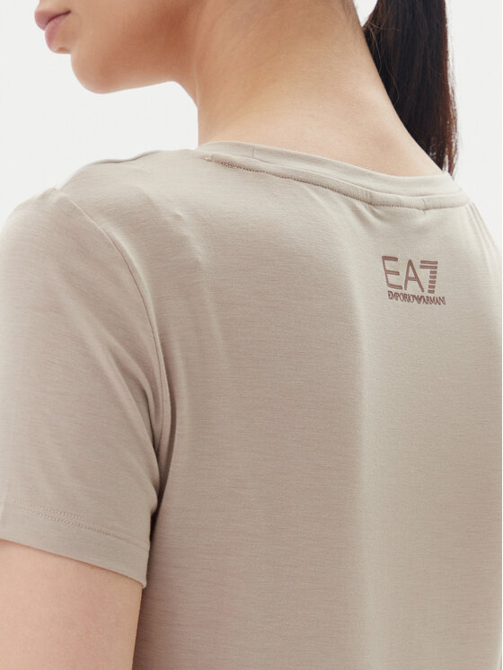 EA7 Emporio Armani EA7 Emporio Armani T-krekls 7W000274 AF12945 U6155 Bēšs Slim Fit