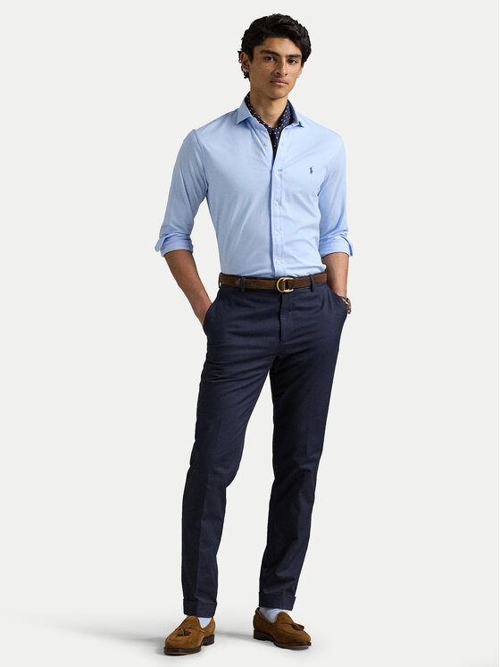 Polo Ralph Lauren Polo Ralph Lauren Cămașă 710899386016 Albastru celest Slim Fit