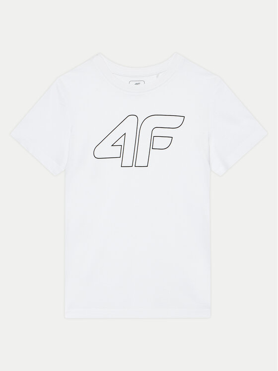 4F 4F T-shirt 4FJWMM00TTSHM1627 Bijela Regular Fit
