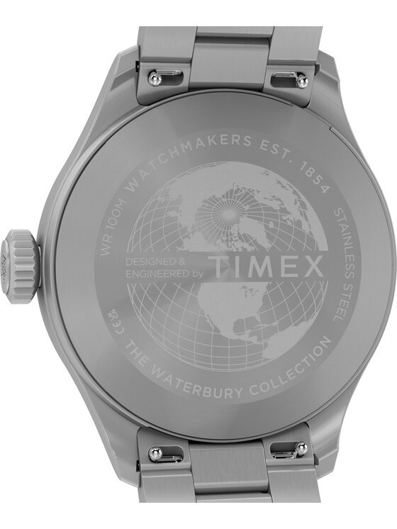 Timex Timex Zegarek TW2Y70300 Srebrny