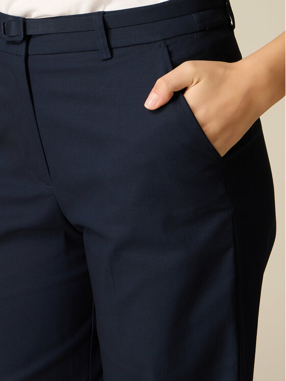 Oltre Oltre Pantaloni di tessuto P742R008876N034 Blu Baggy Fit