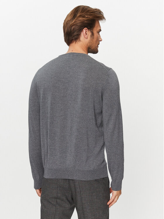 BOSS Boss Пуловер Botto-L 50476364 Сив Regular Fit