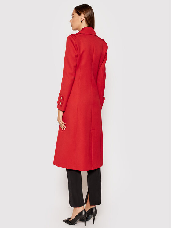 Patrizia Pepe Patrizia Pepe Παλτό μεταβατικό 8S0384/A9F8-R725 Κόκκινο Regular Fit