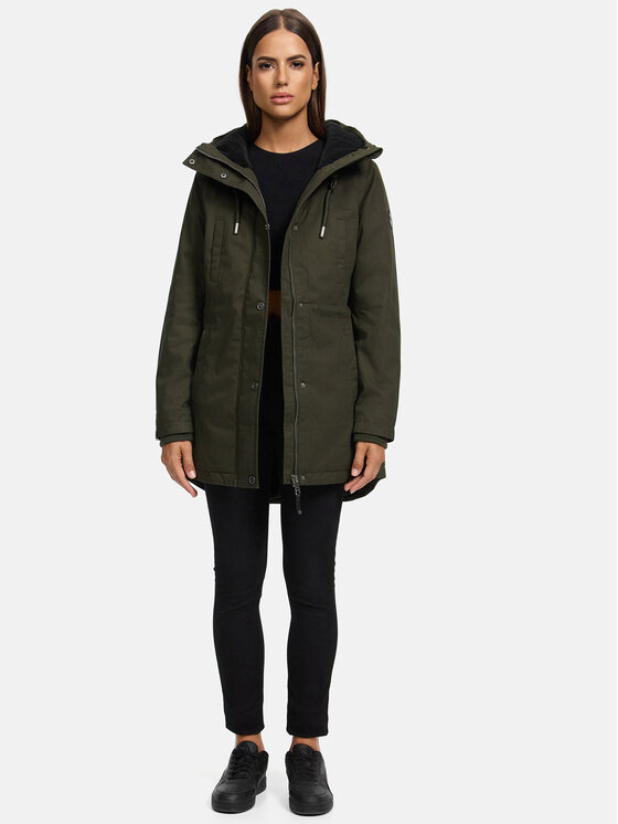 Navahoo Navahoo Kurtka zimowa Winterfunke Zielony Regular Fit