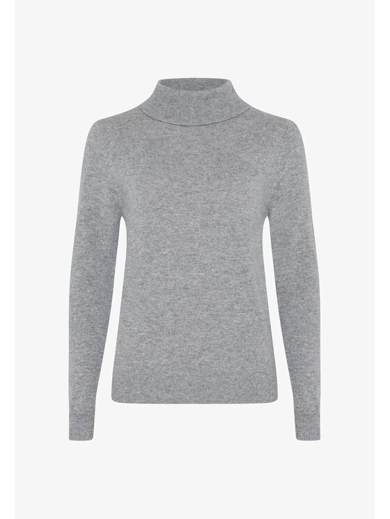 Style Republic Style Republic Golf kaszmiru Szary jasny Slim Fit