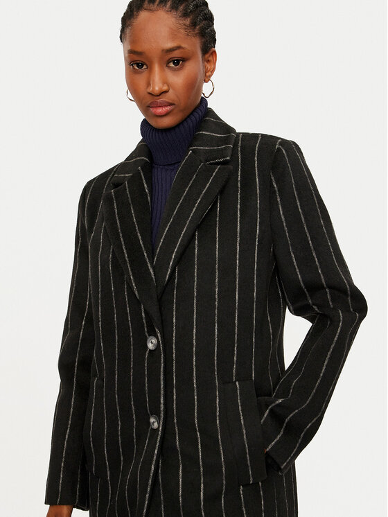 Please Please Cappotto di transizione K0GECU3000 Nero Regular Fit