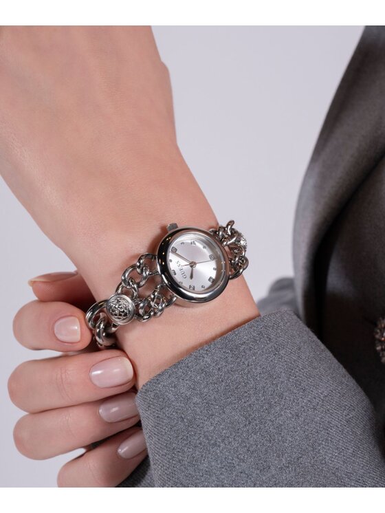Guess Guess Hodinky GW0758L1 Strieborná
