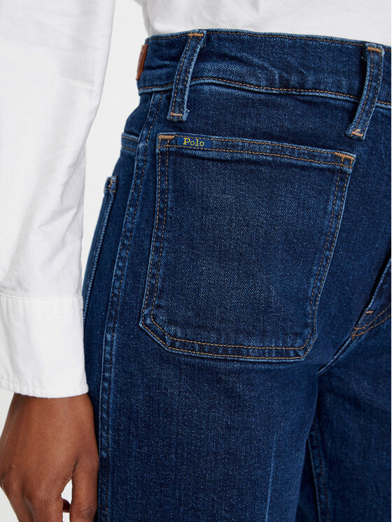 Polo Ralph Lauren Polo Ralph Lauren Jeans hlače 211825841001 Mornarsko modra Flare Fit