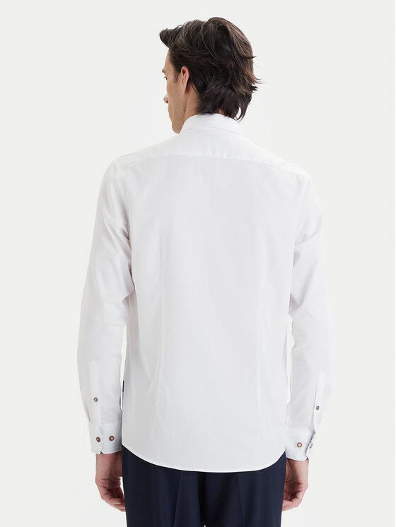 Bugatti Bugatti Camicia 9350-78500C Bianco Modern Fit