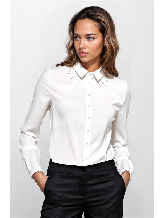 NIFE NIFE Halenka B131 Écru Classic Fit