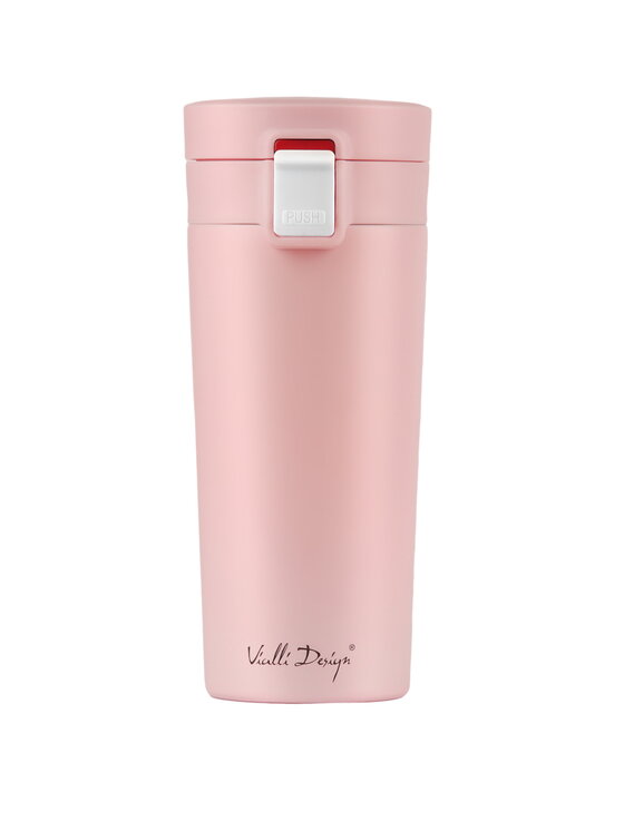 Vialli Design Vialli Design Kubek termiczny KUBEK TERMICZNY 400ML FUORI RÓŻOWY 7688 Różowy