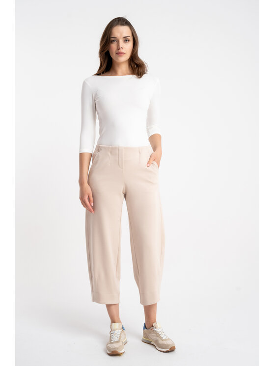CLICK CLICK Παντελόνι υφασμάτινο 30-354 Μπεζ Regular Fit