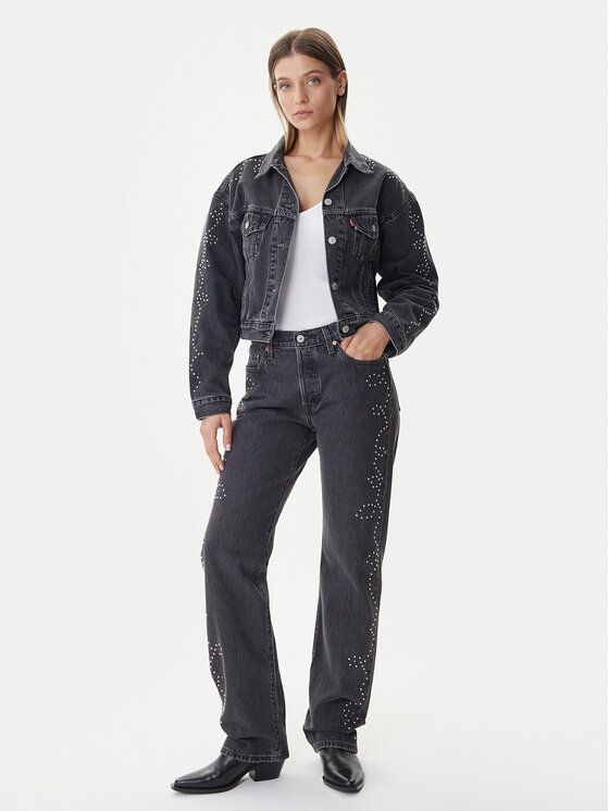Levi's® Levi's® Jeans hlače 501® ’90 A1959-0092 Črna Straight Fit