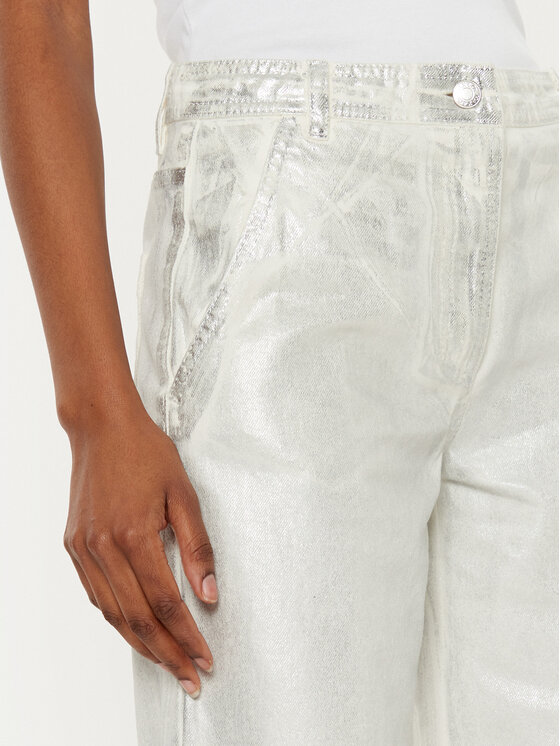 MAX&Co. MAX&Co. Jeans hlače Basilio 2516131021200 Srebrna Wide Leg