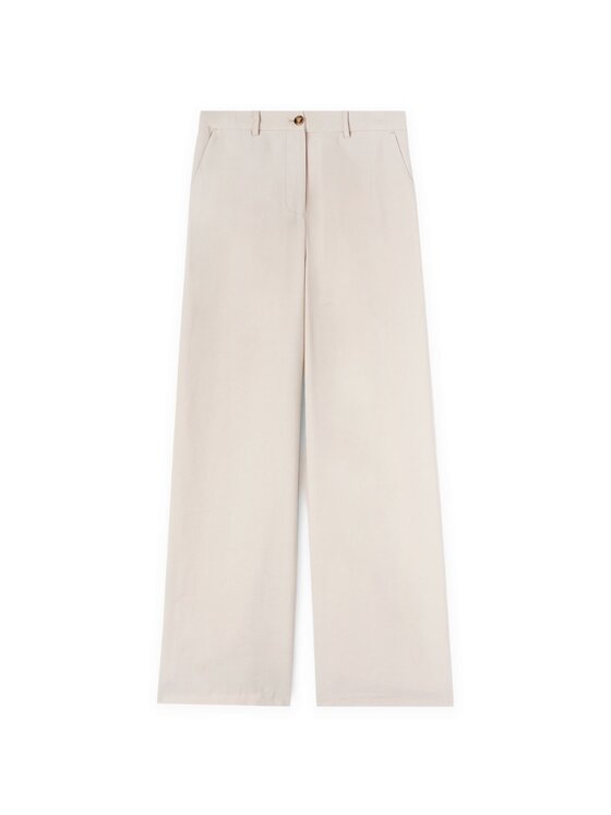 Motivi Motivi Pantaloni di tessuto P072Q004275N002 Écru Over Fit