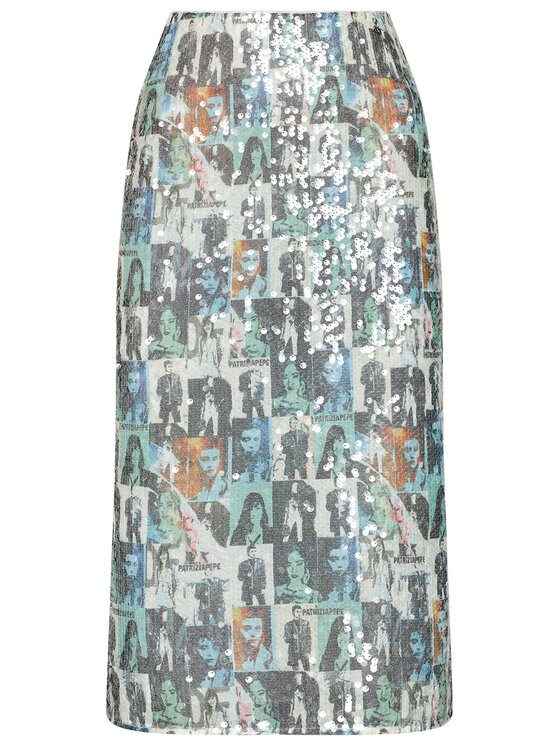 Patrizia Pepe Patrizia Pepe Tiesus sijonas 8G0173/A7L9-XU20 Spalvota Slim Fit