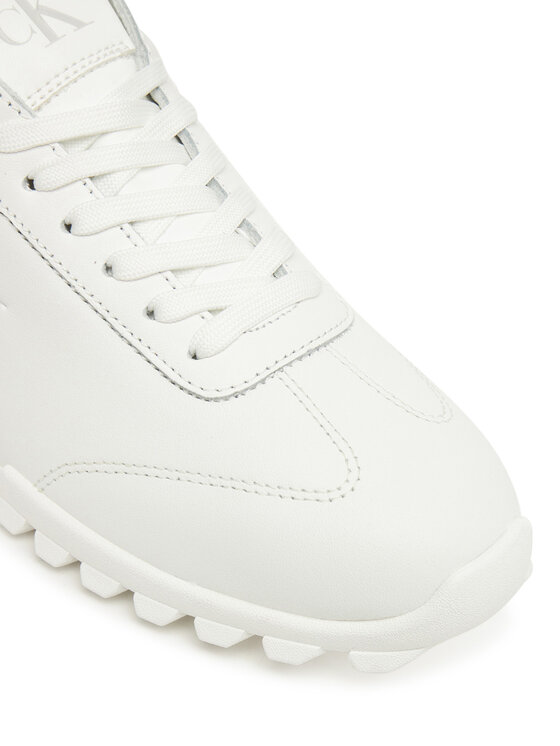 Calvin Klein Calvin Klein Sneakersy Low Profile Runner Lth Mg YW0YW02049 Bílá