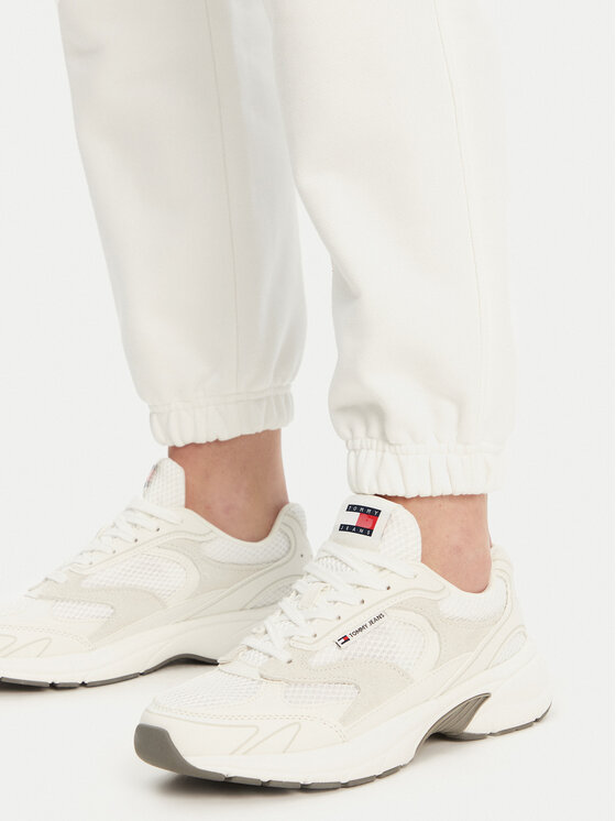 Tommy Jeans Tommy Jeans Долнище анцуг Badge DW0DW20679 Екрю Regular Fit