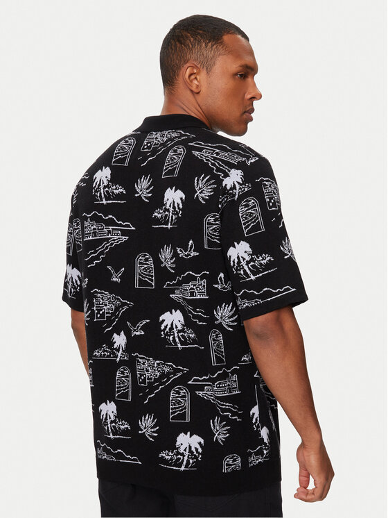Vans Vans Polo särk Sorrento Sweater Polo VN000G3F Must Regular Fit