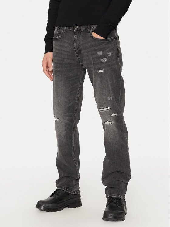 Armani Exchange Džínsy 6DZJ13 Z1YTZ 0903 Sivá Slim Fit