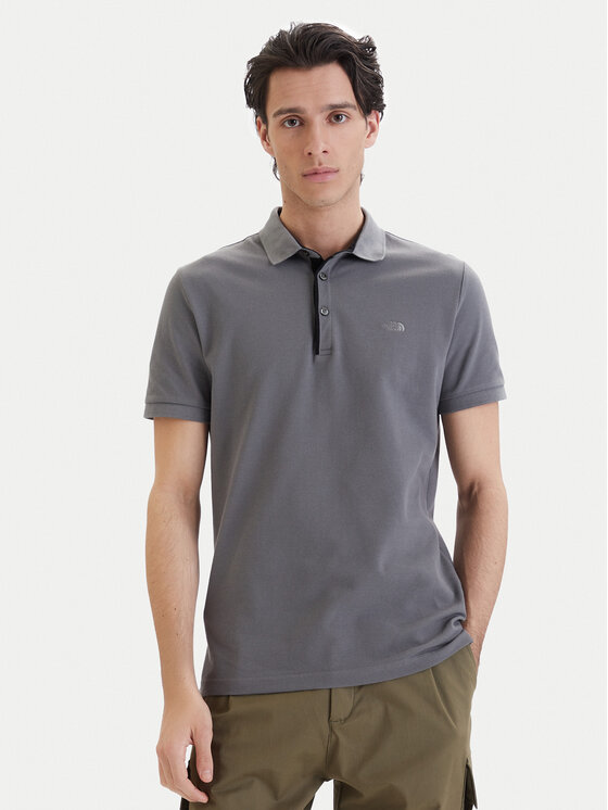 The North Face The North Face Polo NF0A8C1N Pelēks Slim Fit