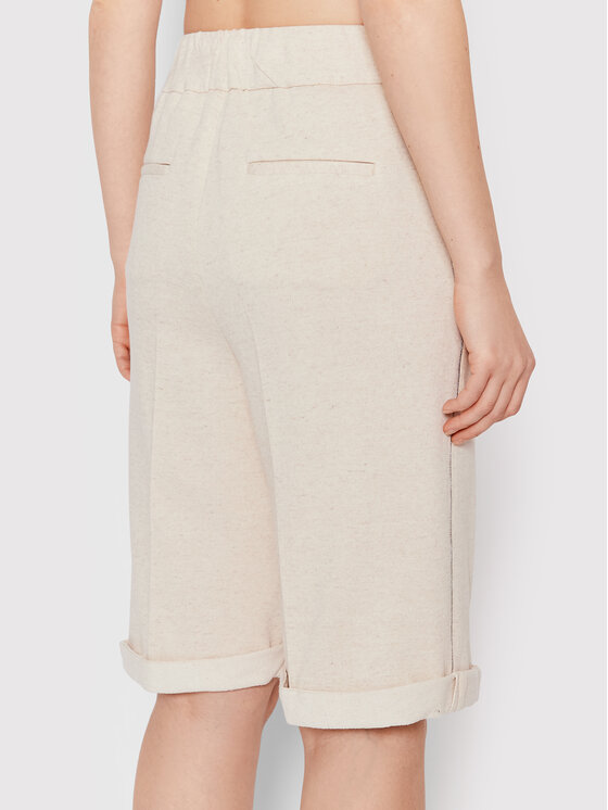 Peserico Peserico Szorty materiałowe P04032J0 Beżowy Regular Fit