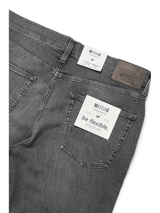 Mustang Mustang Jeansy TRAMPER TAPERED Szary Slim Fit