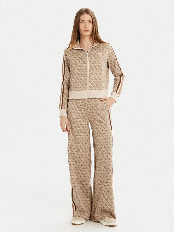 Guess Guess Μπλούζα V5RQ03 KCO90 Μπεζ Regular Fit