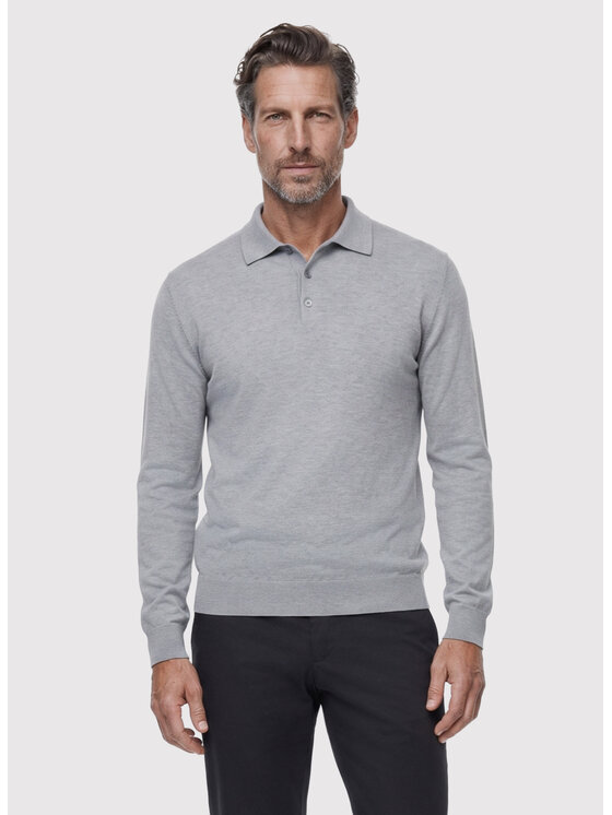 Pako Lorente Pako Lorente Sweter P26WF-2X-005 Szary Regular Fit